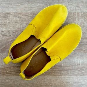Charlotte Rouse Espadrille shoes - Mustard Yellow - Size 9